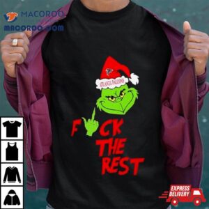 Atlanta Falcons Santa Grinch Fuck The Rest Christmas Tshirt