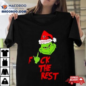 Atlanta Falcons Santa Grinch Fuck The Rest Christmas Tshirt