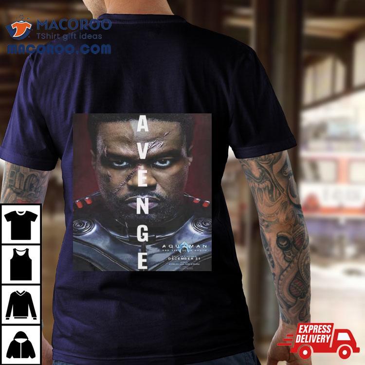 Avenge Yahya Abdul Mateen Ii As David Kane Black Manta In Aquaman And The Lost Kingdom Official Poster Unisex T Shirt Avenge Yahya Abdul Mateen Ii As David Kane Black Manta In Aquaman And The Lost Kingdom Official Poster Unisex T Shirt