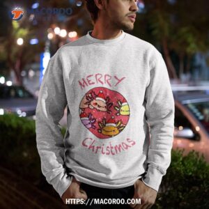 Axolotl With Santa Hat Christmas Sweatshirt