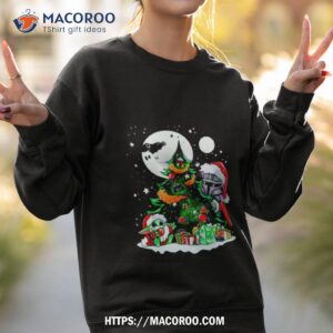 Baby Yoda And Darth Vader Star Wars Christmas Tree Sweatshirt 2