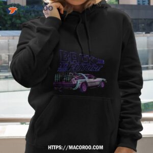 Back To The Future Neon Logo Delorean Shirt 2 Back To The Future Neon Logo Delorean Hoodie 2