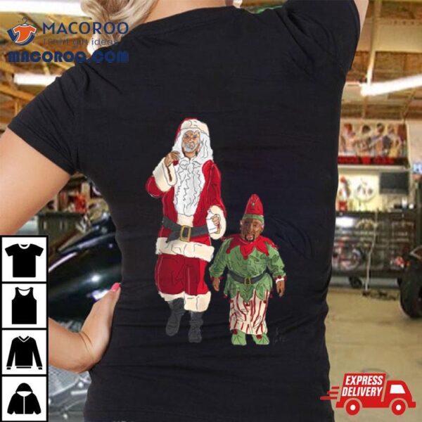 Bad Santa Back In The Saddle Again Christmas Shirt