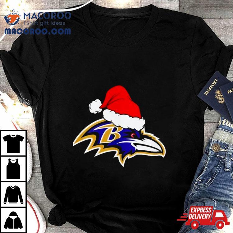 Baltimore Ravens Logo Santa Hat Christmas 2023 Shirt Baltimore Ravens Logo Santa Hat Christmas 2023 Shirt