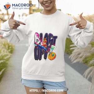 basketball rockets blast off shirt sweatshirt 1