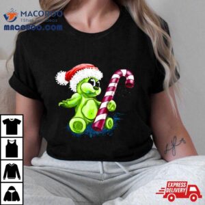 Bear Gummy And Candy Cane Christmas Shirt