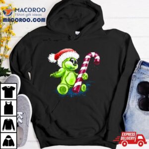 Bear Gummy And Candy Cane Christmas Tshirt