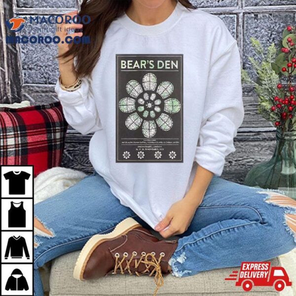 Bear’s Den Concert At Union Chapel London England November 28 2023 Tour Poster Shirt