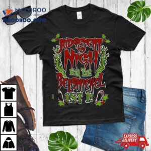 Belsnickel Judgement Is Nigh Funny Christmas Gothic Horror Tshirt