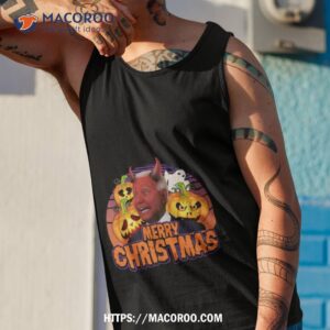biden halloween funny confused merry christmas shirt tank top 1