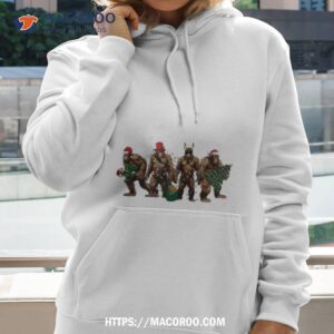 Bigfoot Merry Christmas Lights Hoodie 2