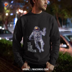 Bitcoin Astronaut To The Moon Light Tex Sweatshirt