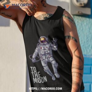 Bitcoin Astronaut To The Moon Light Tex Tank Top 1