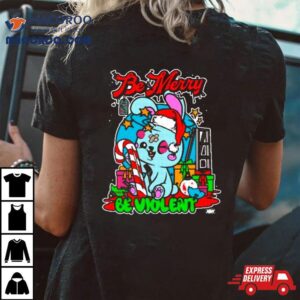 Blackpool Combat Club Be Merry Be Violent Holiday T Shirt