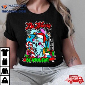 Blackpool Combat Club Be Merry Be Violent Holiday T Shirt
