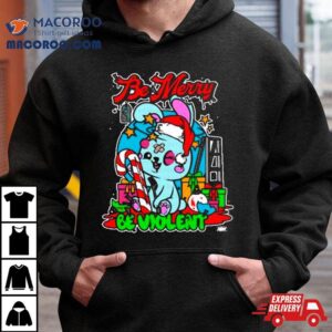 Blackpool Combat Club Be Merry Be Violent Holiday Tshirt