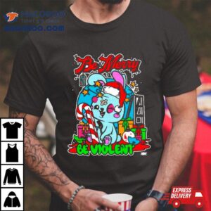 Blackpool Combat Club Be Merry Be Violent Holiday Tshirt