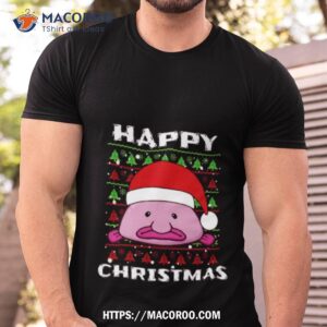 Blob Fish Happy Christmas Blobfish Winter Shirt