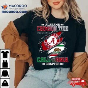 Blood Inside Me Alabama Crimson Tide Territory California Chapter Tshirt