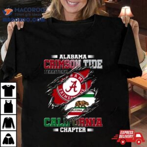 Blood Inside Me Alabama Crimson Tide Territory California Chapter Tshirt