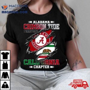 Blood Inside Me Alabama Crimson Tide Territory California Chapter Tshirt