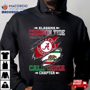 Blood Inside Me Alabama Crimson Tide Territory California Chapter Tshirt