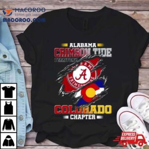 Blood Inside Me Alabama Crimson Tide Territory Colorado Chapter Tshirt