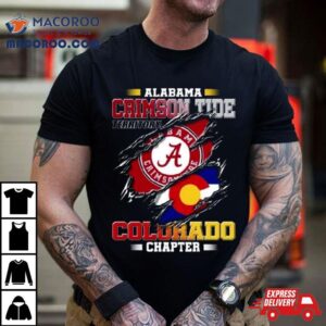 Blood Inside Me Alabama Crimson Tide Territory Colorado Chapter Tshirt