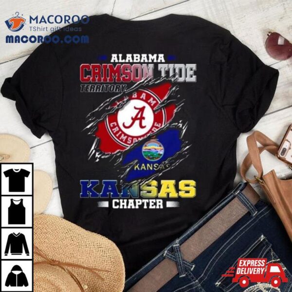 Blood Inside Me Alabama Crimson Tide Territory Kansas Chapter 2023 Shirt