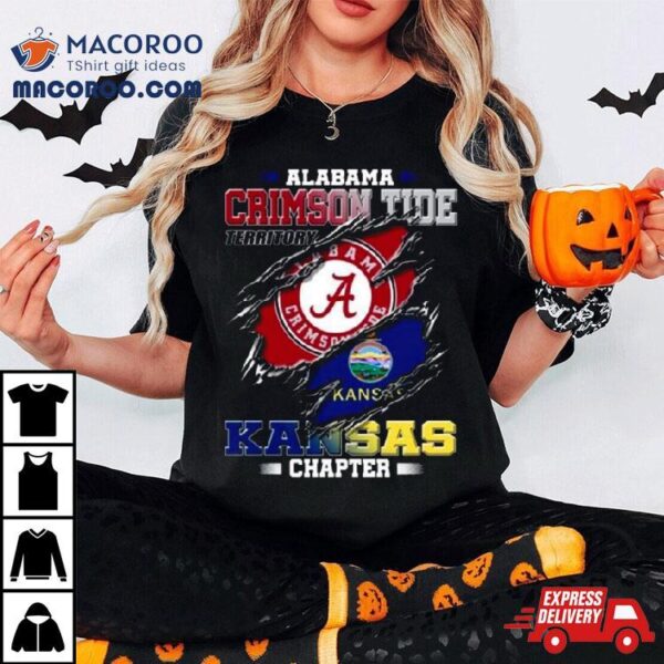 Blood Inside Me Alabama Crimson Tide Territory Kansas Chapter 2023 Shirt