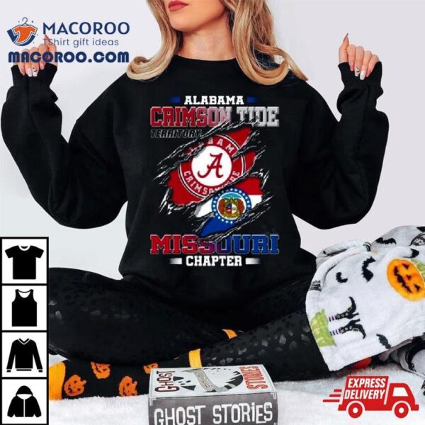 Blood Inside Me Alabama Crimson Tide Territory Missouri Chapter 2023 Shirt