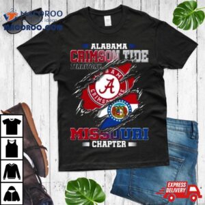 Blood Inside Me Alabama Crimson Tide Territory Missouri Chapter Tshirt