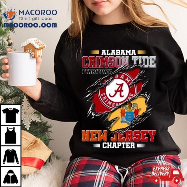 Blood Inside Me Alabama Crimson Tide Territory New Jersey Chapter 2023 Shirt