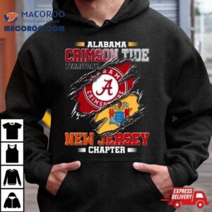 Blood Inside Me Alabama Crimson Tide Territory New Jersey Chapter Tshirt