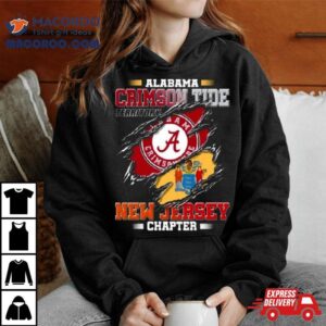 Blood Inside Me Alabama Crimson Tide Territory New Jersey Chapter Tshirt