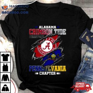 Blood Inside Me Alabama Crimson Tide Territory Pennsylvania Chapter Tshirt