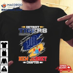 Blood Inside Me Detroit Tigers Territory New Jersey Chapter Tshirt