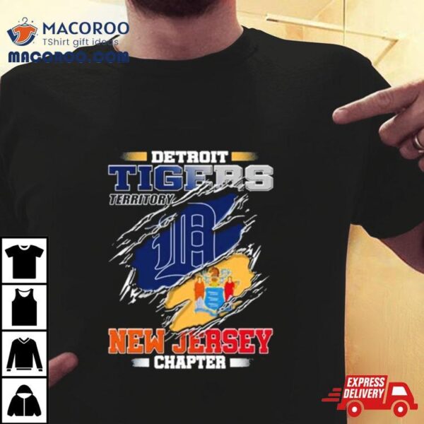 Blood Inside Me Detroit Tigers Territory New Jersey Chapter Shirt