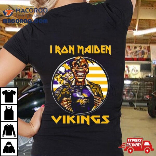 Blood Inside Me Iron Maiden Minnesota Vikings Shirt