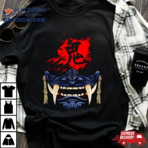 Blue Oni Mask Ghost Of Tsushima Tshirt