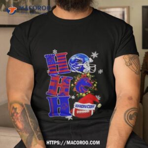 Boise State Broncos Ncaa Ho Ho Ho Christmas Shirt