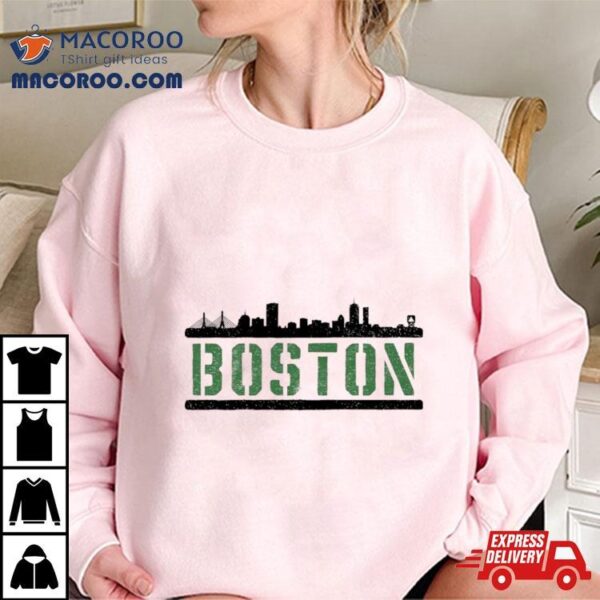 Boston Skyline Building City Shirt