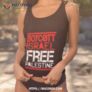 Boycott Isreal Free Palestine Tank Top 1