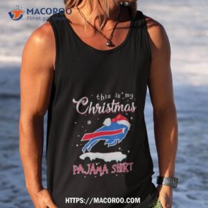 Buffalo Bills Logo Santa Hat This Is My Christmas Pajama Tank Top