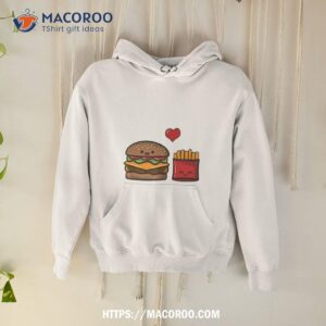 Burger And Fries Valentine Couple Shirt