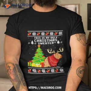 Capybara Reindeer This Is My Ugly Christmas Tshirt