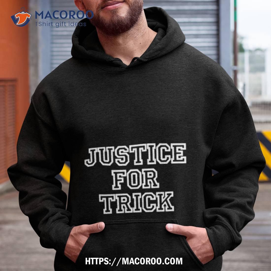 Carmelo Hayes Is Wearing A Justice For Trick Shirt Carmelo Hayes Is Wearing A Justice For Trick Shirt