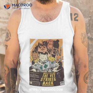 cat was the vet strikes back game shirt tank top
