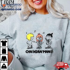 Chainsaw Man X The Peanuts Ar Tshirt