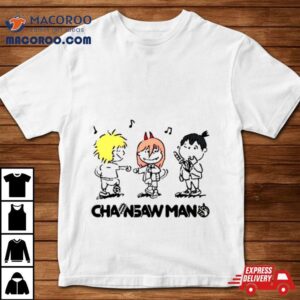 Chainsaw Man X The Peanuts Ar Tshirt